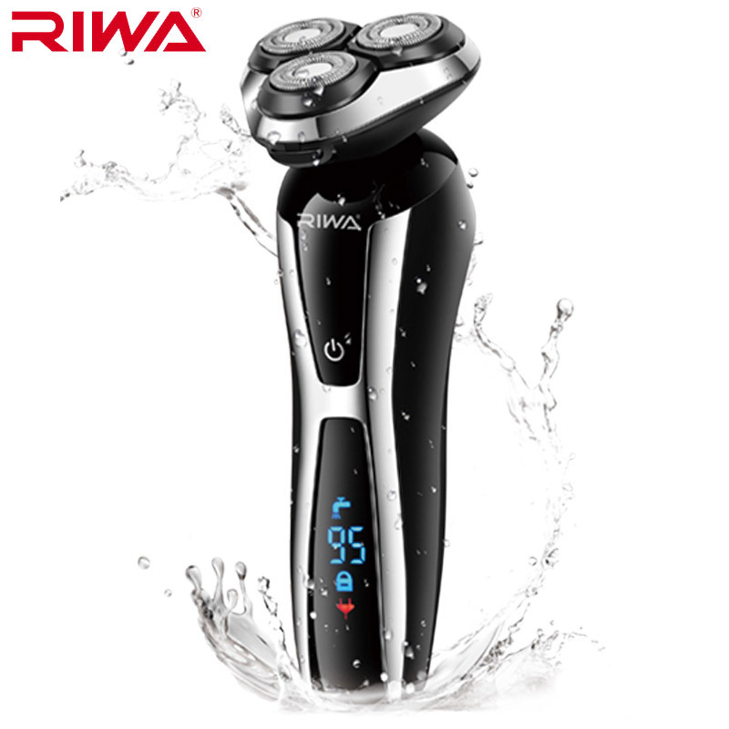 雷瓦(RIWA)剃须刀RA-5505全身水洗三效合一液晶智能剃须刀