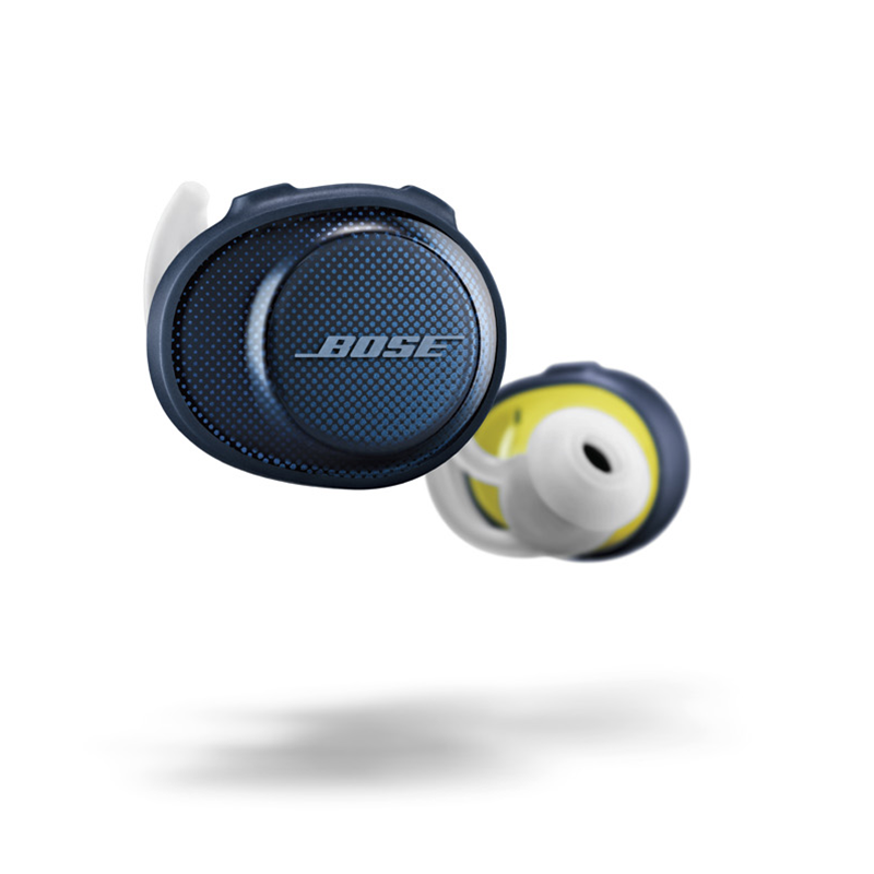 [午夜蓝配柠檬黄]BOSE SOUNDSPORT FREE无线蓝牙耳机 蓝牙运动耳机