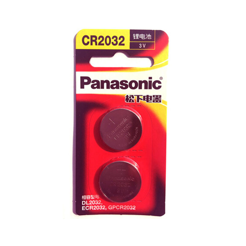 松下 Panasonic CR2032进口纽扣电池3V2粒装 电压6 锂电池 数码电池 其他