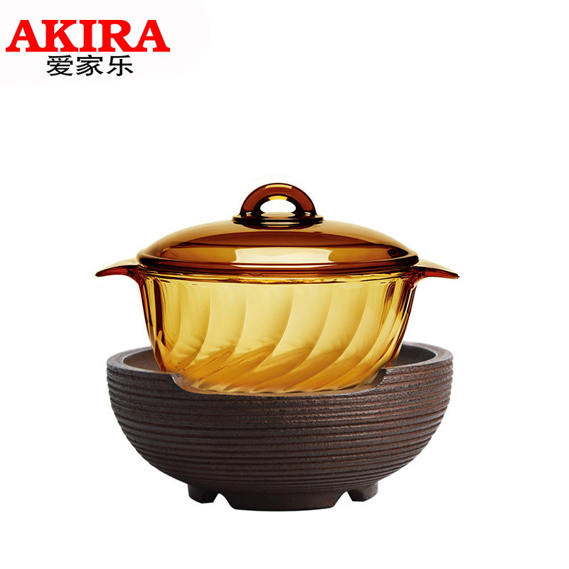爱家乐(AKIRA) 电陶炉 VT15 1.5L/升 受热均匀 微晶锅电陶炉组合 无辐射 电炖锅