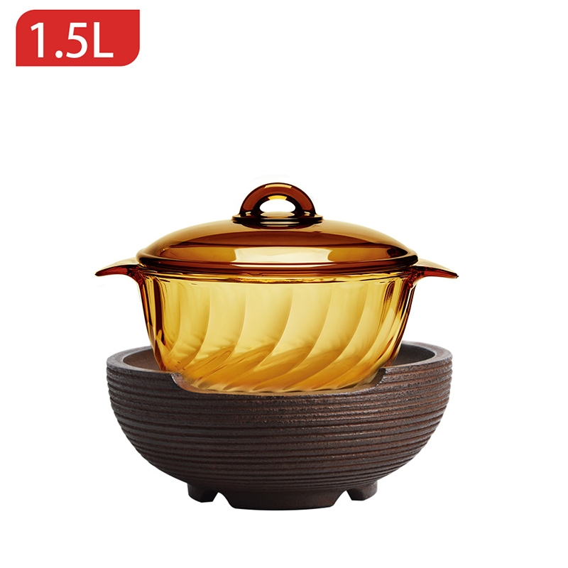爱家乐(AKIRA) 电陶炉 VT15 1.5L/升 受热均匀 微晶锅电陶炉组合 无辐射 电炖锅