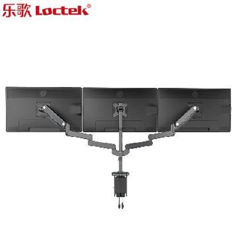 Loctek 乐歌 Q5T 万向旋转底 全维度气弹簧式电脑支架 伸缩壁挂架 液晶电脑 显示器支架 含USB 3.0接口