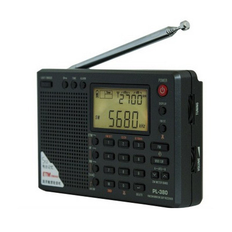 松下PL-380半导体全波段收音机 (黑色)