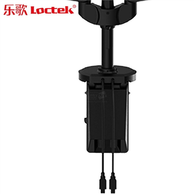 Loctek 乐歌 Q5S万向旋转底 全维度气弹簧式电脑支架 伸缩壁挂架 液晶电脑 显示器支架 含USB 3.0接口
