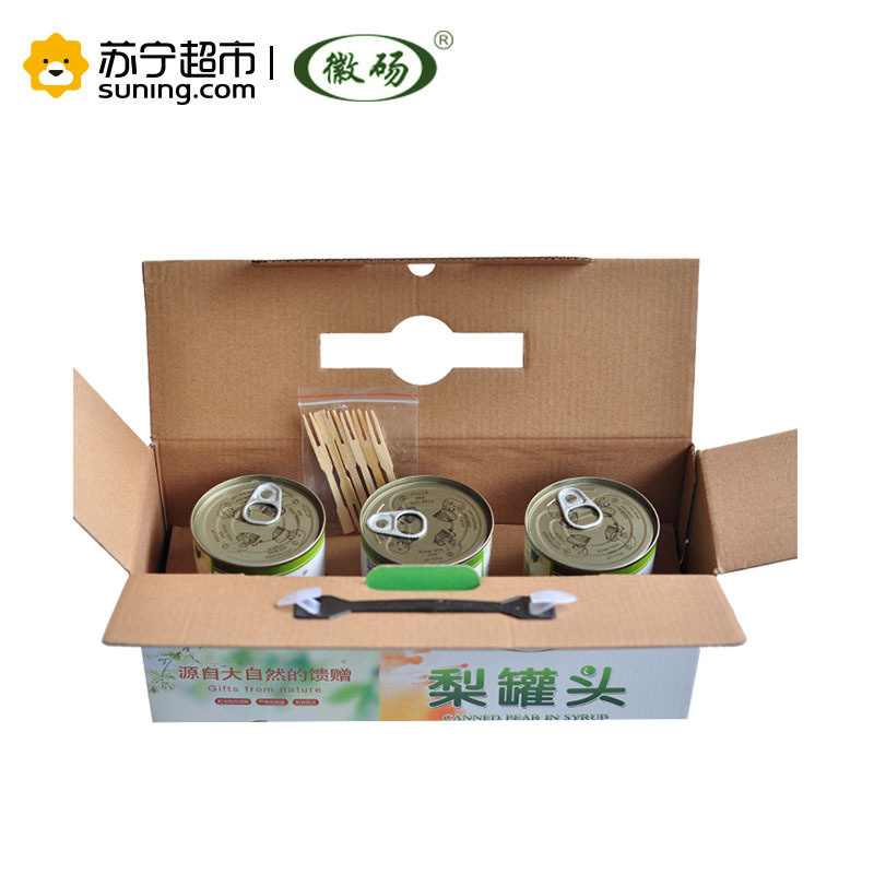 有滋有味 徽砀雪梨罐头 礼盒装425克*6罐 安徽砀山特产 源自大自然的馈赠!