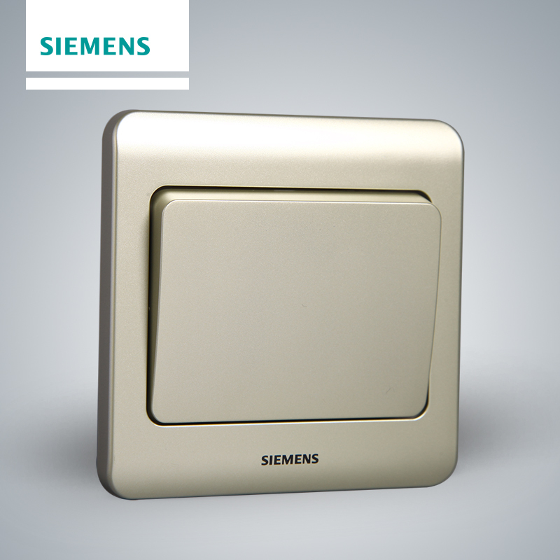 西门子(SIEMENS)开关插座 远景金棕系列一开单控5TA02011CC133