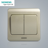西门子(SIEMENS)开关插座 远景金棕系列二开双控5TA02161CC133