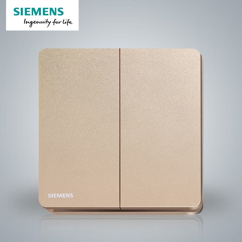 西门子(SIEMENS)开关插座 睿致玫瑰金系列二开单控5TA81223NC04图片