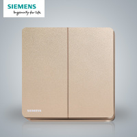 西门子(SIEMENS)开关插座 睿致玫瑰金系列二开双控5TA81243NC04