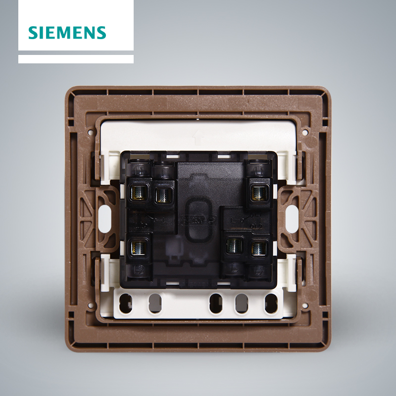 西门子(SIEMENS)开关插座 睿致玫瑰金系列二开双控5TA81243NC04