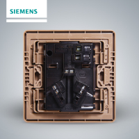 西门子(SIEMENS)开关插座 睿致玫瑰金系列一开16A三孔空调插座5UB81933NC04