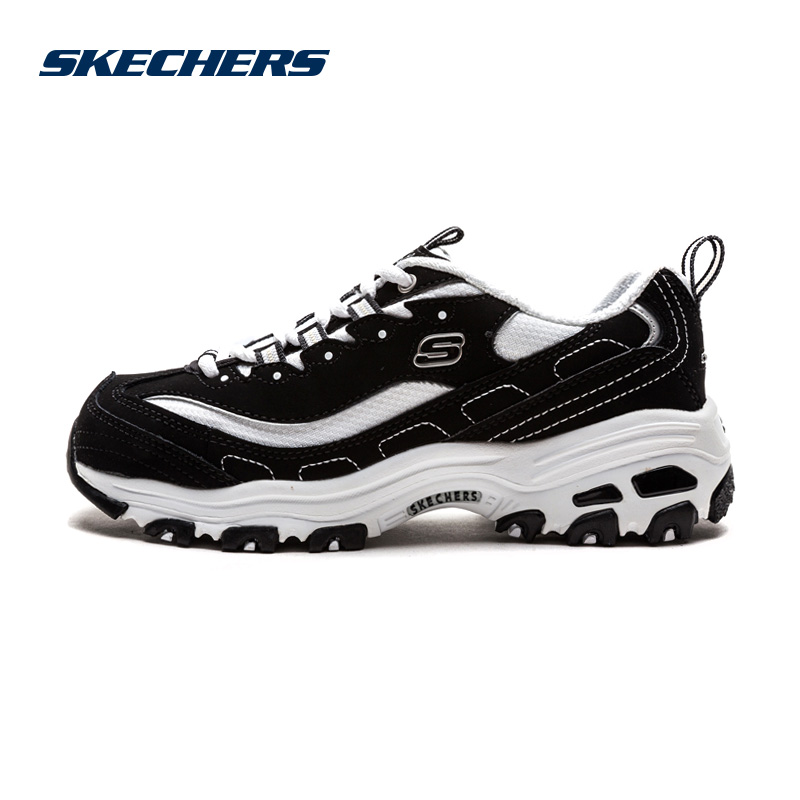 Skechers斯凯奇D’lites 黑白熊猫鞋情侣款男女运动潮鞋 99999720/B-KW高清大图