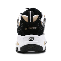 Skechers斯凯奇D'lites熊猫鞋防滑运动鞋豹纹耐磨跑步鞋99999833/BKGD