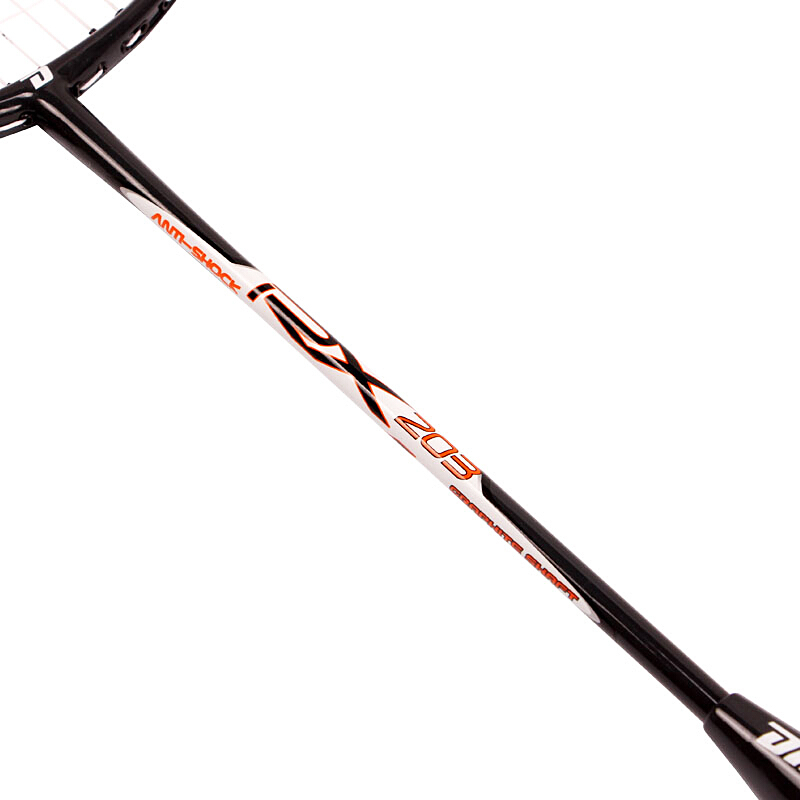 红双喜(DHS)羽毛球拍E-RX203-2铝碳材质一体,业余初级对拍已穿线高清大图