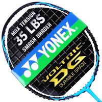 尤尼克斯YONEX羽毛球拍单拍VT-1DG扣杀进攻型碳纤维材质业余初中级羽拍蓝色 可拉35磅