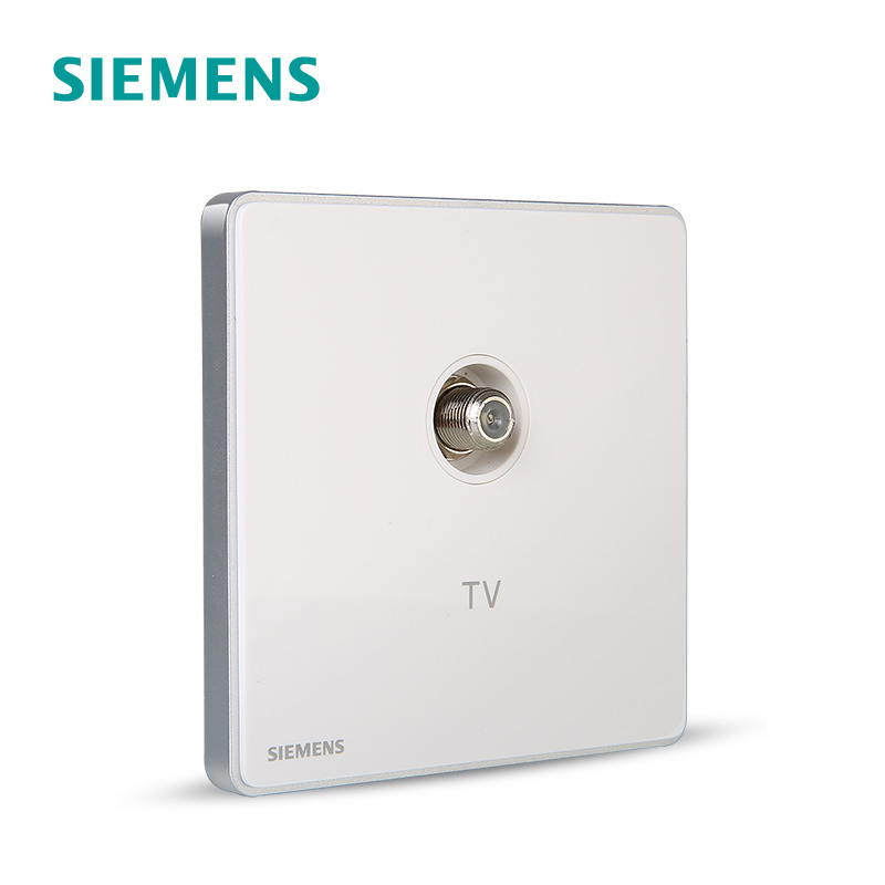 西门子(SIEMENS)开关插座 睿致钛银系列宽频电视插座5UH81323NC02