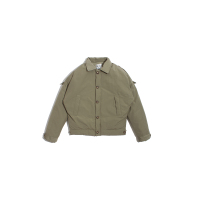 太子龙正品男装棉衣肩袢立领溜肩军事风棉衣绿色