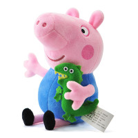 小猪佩奇Peppa Pig大号一家四口彩盒装毛绒玩具