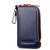 Padieoe牛皮汽车钥匙包男士真皮多功能家用锁匙包腰挂式简约大容量