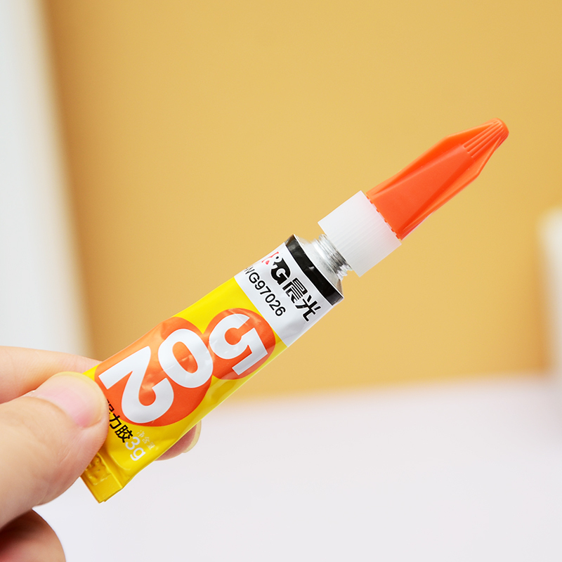 晨光强力胶awg97026强粘力502胶水3g可粘陶瓷皮革金属强力胶24支装