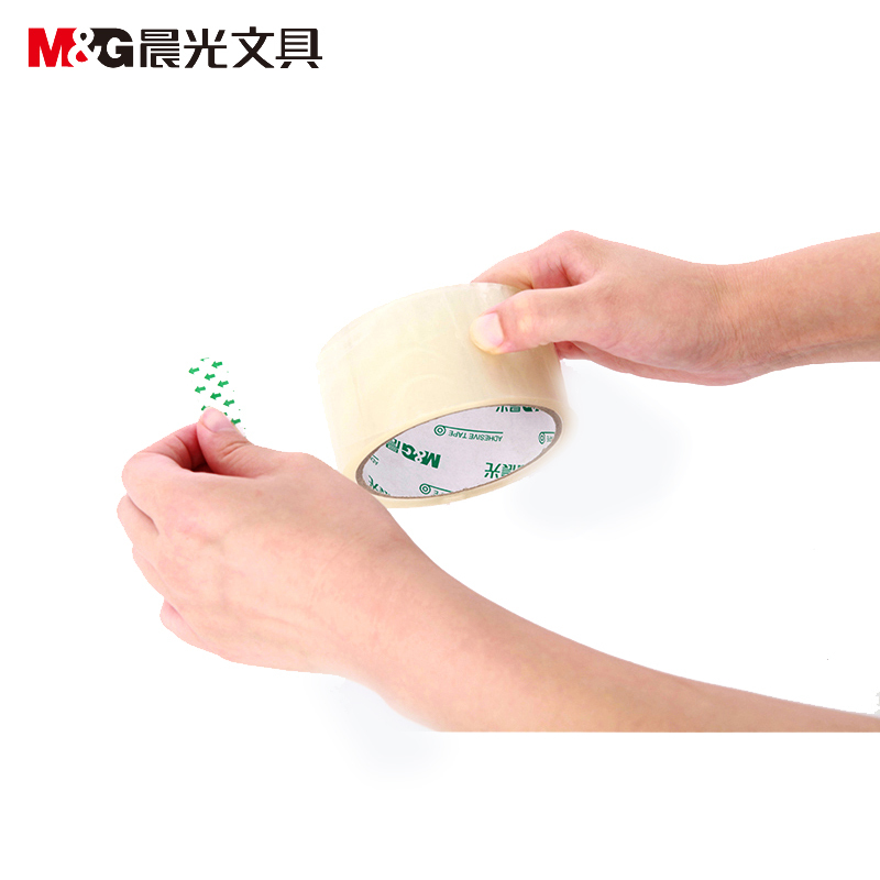晨光胶带AJD97327 普透封箱胶带6卷/筒 足米48MM*40Y大胶带粘力持久胶带 2筒