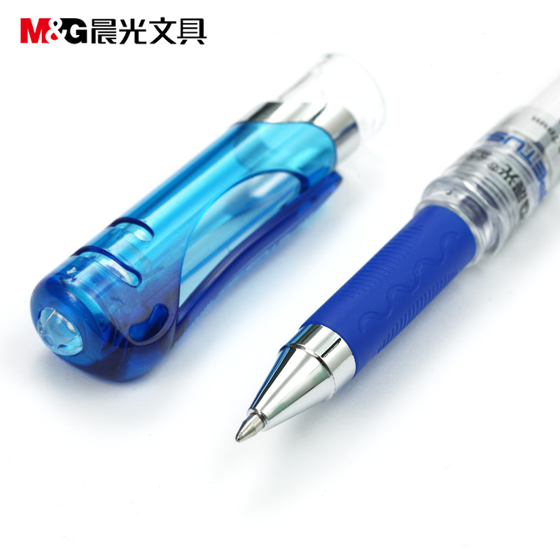 晨光文具中性笔GP1111 商务办公加粗签字笔黑色水笔0.7MM 动力水笔 48支装