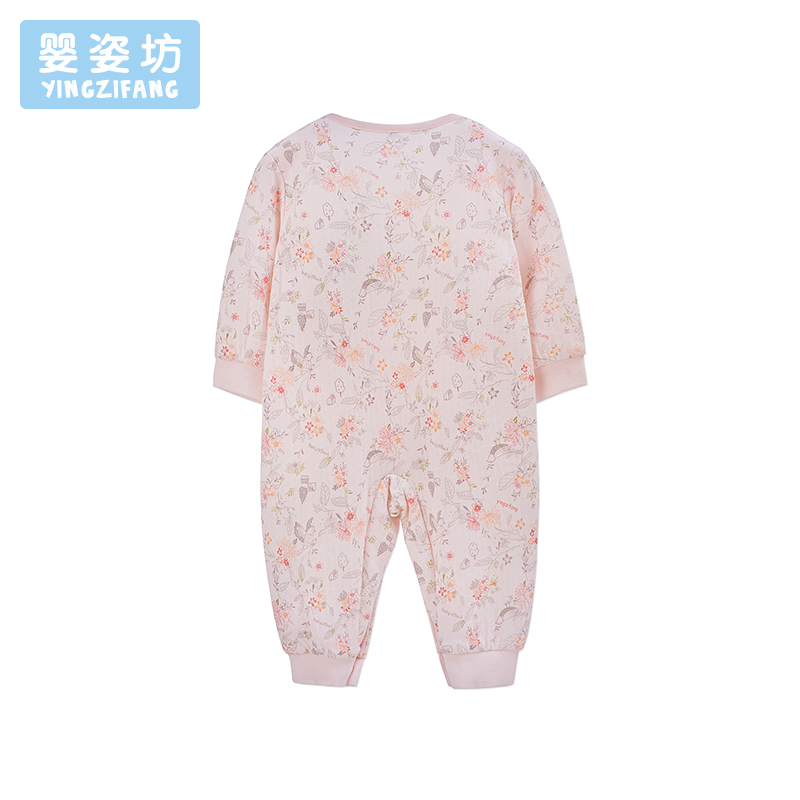 苏宁自营婴姿坊女童连体衣 粉红 59-90cm 0-2岁
