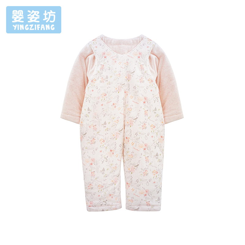 苏宁自营婴姿坊女童童装两件套粉红66-90cm 0-2岁
