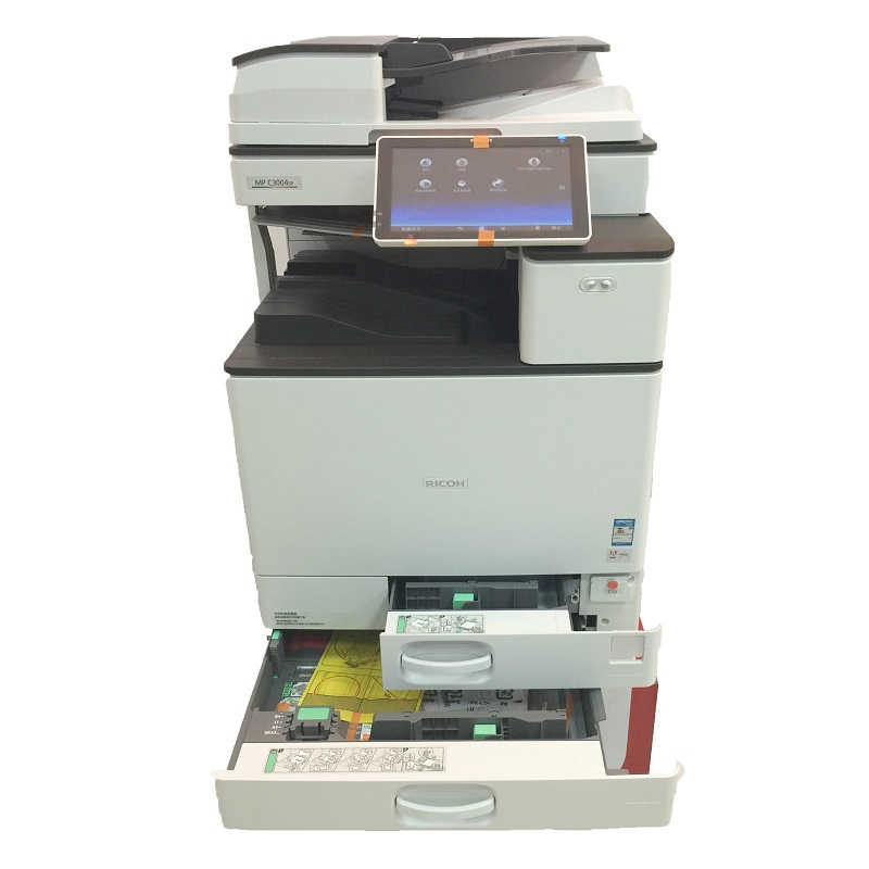 理光(RICOH)MPC6004exSP彩色复合机(自动双面同步送稿器+双层供纸盒+打印扫描卡+1年服务)