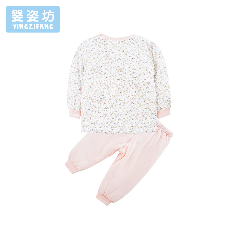 苏宁自营婴姿坊女童开肩衫两件套 66-100cm 0-3岁