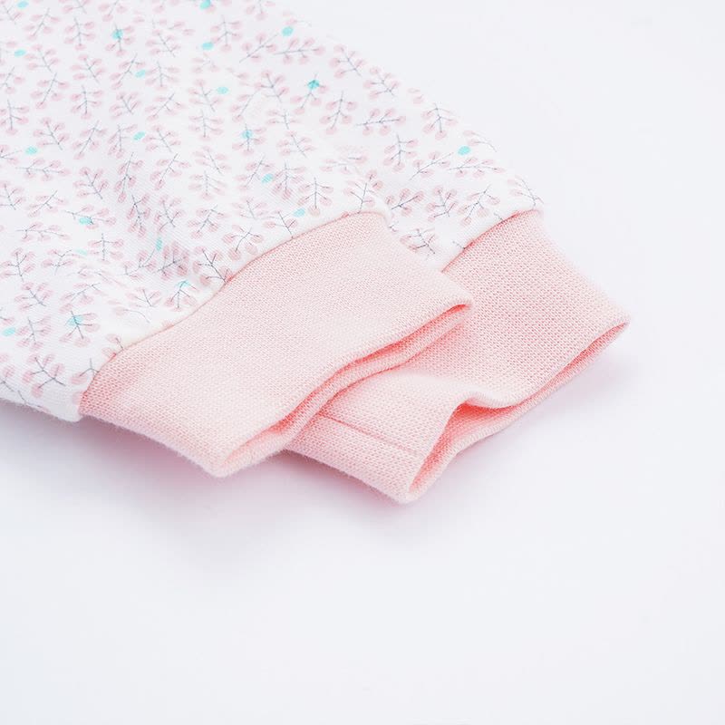 苏宁自营 婴姿坊女童前开襟两件套粉红 66-100cm 0-3岁图片