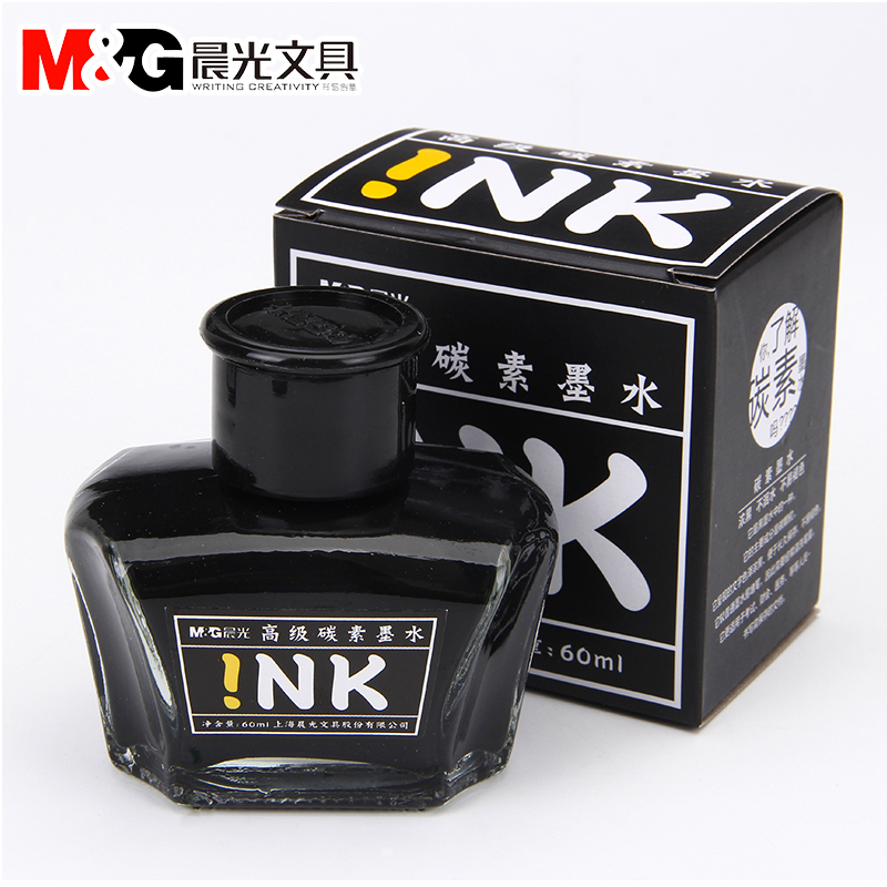 晨光文具钢笔专用墨水W9001 书写墨水 60ml 墨兰色 6瓶装