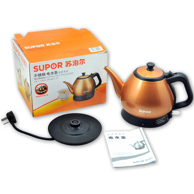 苏泊尔(SUPOR)电水壶 SWF08K3-150 不锈钢长嘴电泡茶壶