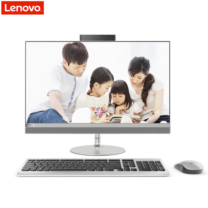 联想(lenovo)AIO520-24 23.8英寸一体机电脑(I3-8100U 4GB 1T 集成 无光驱 银色)
