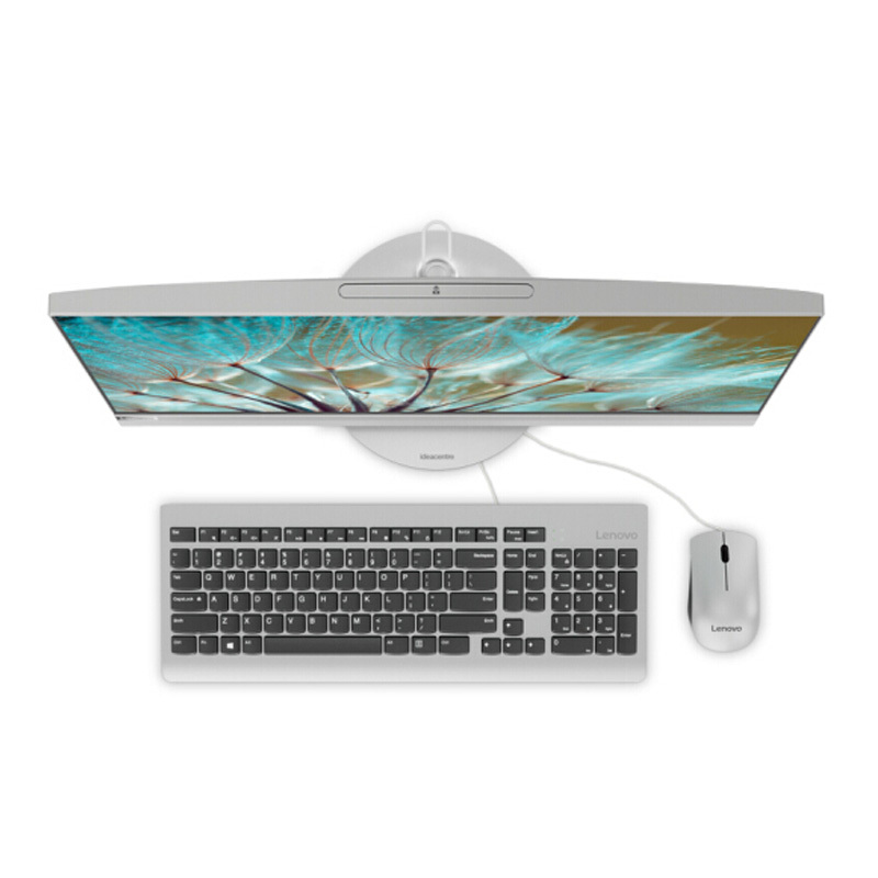 联想(lenovo)AIO520-24 23.8英寸一体机电脑(I3-8100U 4GB 1T 集成 无光驱 银色)