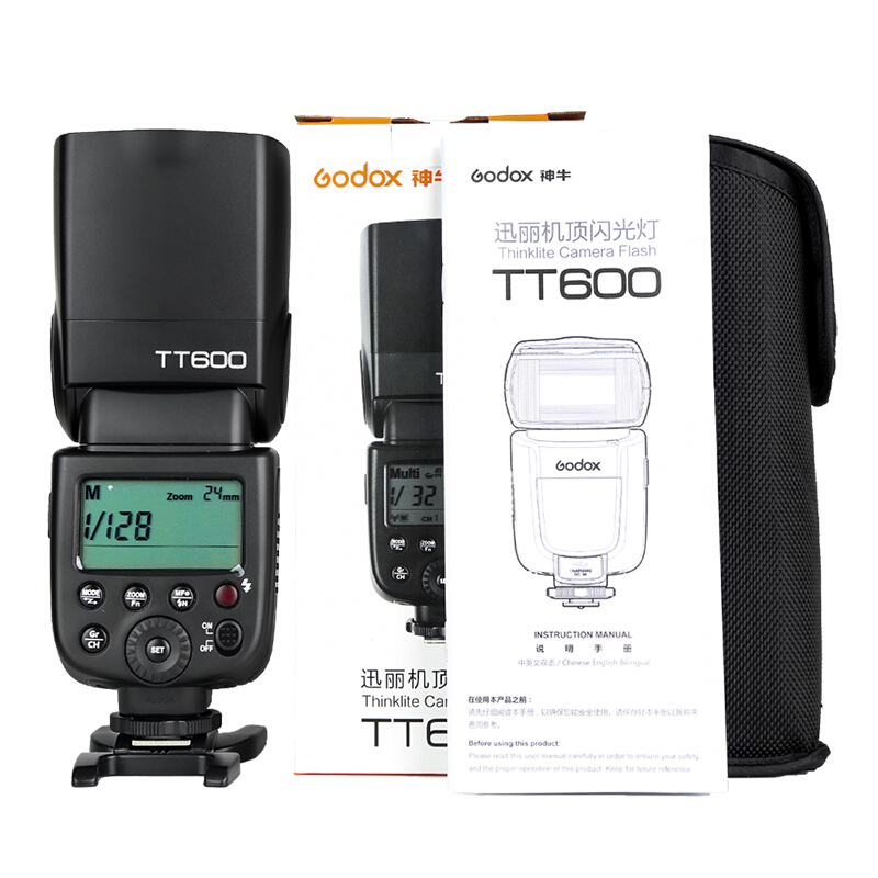 神牛(Godox)TT600 闪光灯高速机顶外拍灯摄影灯内置引闪2.4G传输 通用版(除索尼)