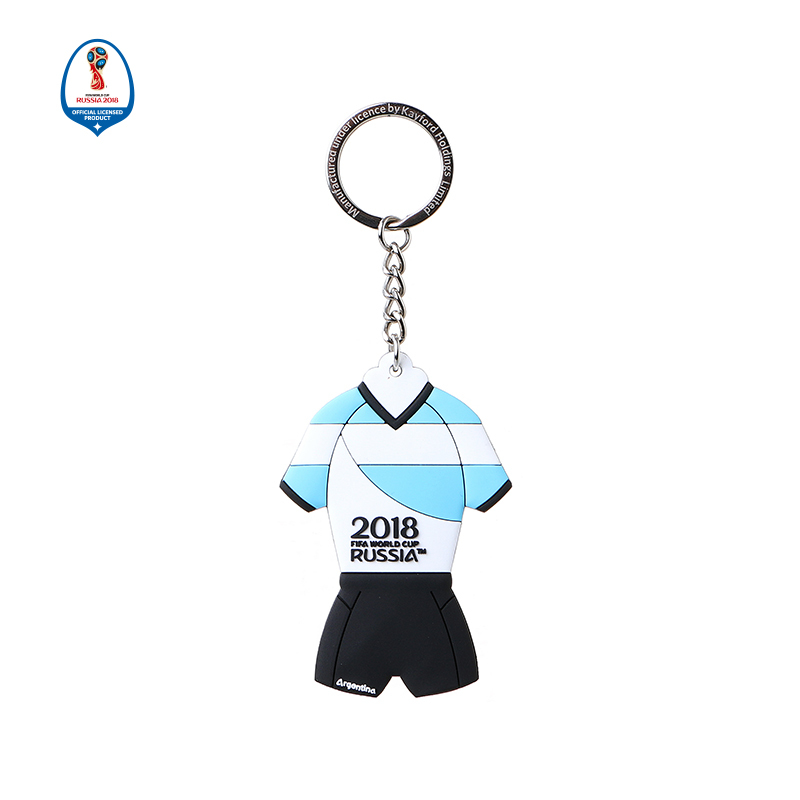 WORLD CUP 2018 PVC 双面钥匙扣-阿根廷204 拼接色