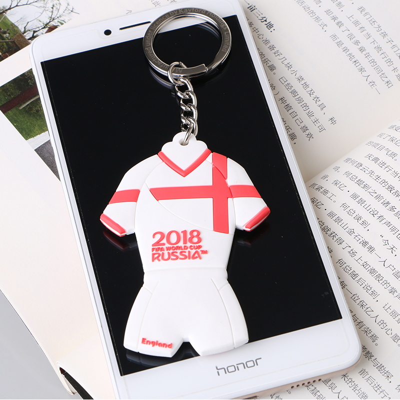 WORLD CUP 2018 PVC 双面钥匙扣-英格兰211 拼接色高清大图
