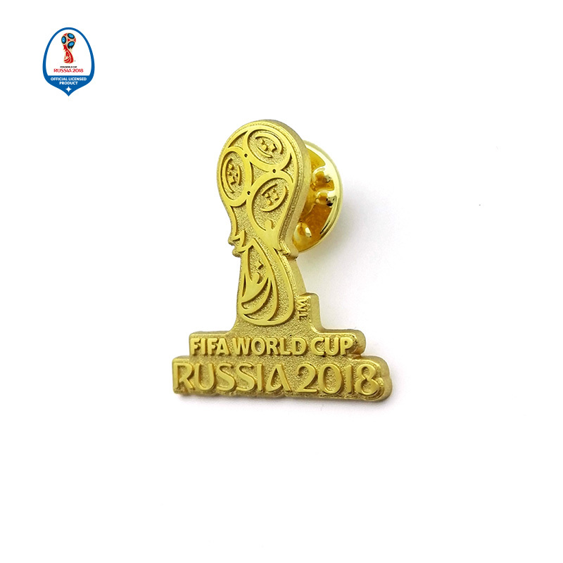 WORLD CUP 2018世界杯LOGO金色徽章 金色