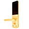 西默万网物联 智能指纹锁家用 电子密码锁大门防盗锁 滑盖L3金色(含安装+智能插座)