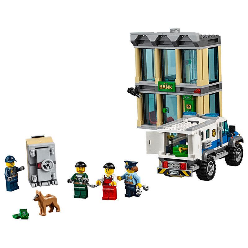 LEGO 乐高 City 城市系列 推土机抢銀行积木玩具 塑料材质 5-12岁 200块以上图片