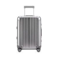 银色25全铝镁合金时尚铝框拉杆箱万向轮商务金属旅行箱女登机行李箱