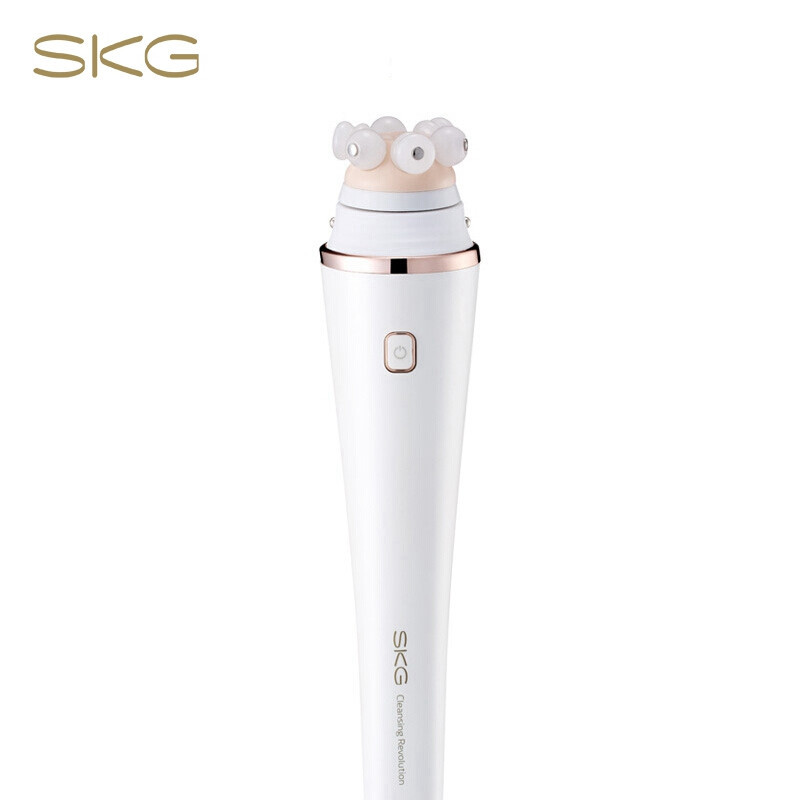 SKG 3191 电动洁面仪家用洁面刷电子美容仪器洗脸仪电动毛孔清洁器提拉紧致脸部家用细纹眼圈多效按摩 白色
