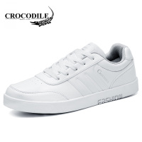鳄鱼恤 CROCODILE 休闲鞋男士潮流板鞋系带橡胶底舒适男鞋 WBTL72003