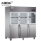 五洲伯乐(WUZHOUBOLE)CF-1800 1300升厨房冰箱 六门上玻璃冷藏下冷冻柜 双温厨房柜点菜柜商用立式冷柜
