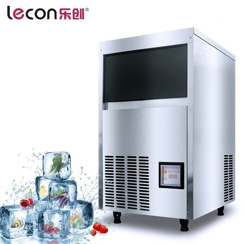 乐创(lecon)LC-155 商用制冰机 奶茶店全自动 55KG/45格