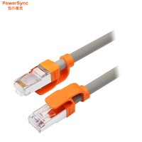 包尔星克(PowerSync)CLN7GAR8005 七类双屏蔽双绞千兆镀镍纯铜耐折弯工程线灰色网线