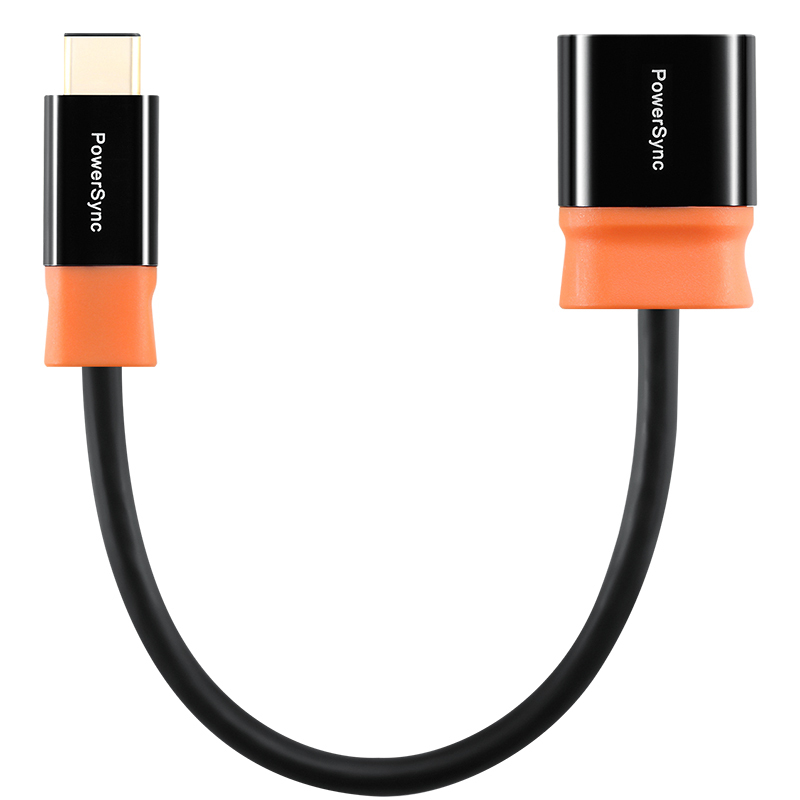包尔星克PowerSync/Type-C对USB3.0公头OTG数据传输线手机可连接鼠标键盘移动硬盘U盘