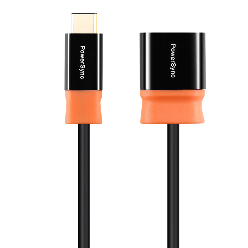 包尔星克PowerSync/Type-C对USB3.0公头OTG数据传输线手机可连接鼠标键盘移动硬盘U盘