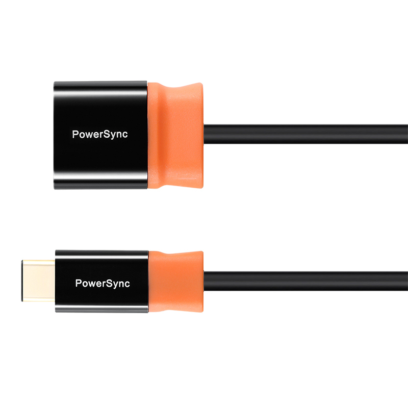 包尔星克PowerSync/Type-C对USB3.0公头OTG数据传输线手机可连接鼠标键盘移动硬盘U盘